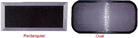 8" X 15" Rectangular Uvex, Smoke Tint 8" X 15" Rectangular Uvex, Smoke Tint